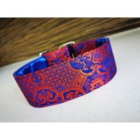 Martingale Halsband, Hundehalsband, Windhundhalsband, Galgo Saluki Brocade von AMALandANTONIdesign