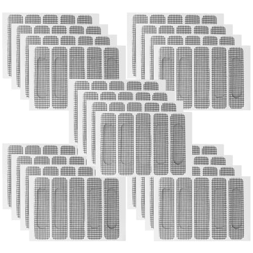 110 Teiliges Fliegennetz-Reparaturset, Fliegengitter Reparatur Set,Moskitonetz, Fliegengitter, Insektennetz-Reparaturset, Klettverschluss, Selbstklebender Insektenschutz, Fenster-Moskitonetz, Grau von AMANDELIZABE