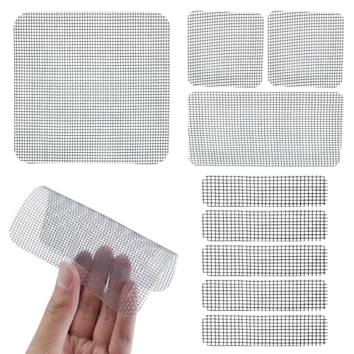 45 Stück Fliegengitter Reparatur Set, Fliegengitter Fenster Reparatur Klebeband, Insektenschutz Fliegengitter Reparatur - Stark Selbstklebend Glasfaser - Verhindern Moskitos Insekten -Schwarz von AMANDELIZABE