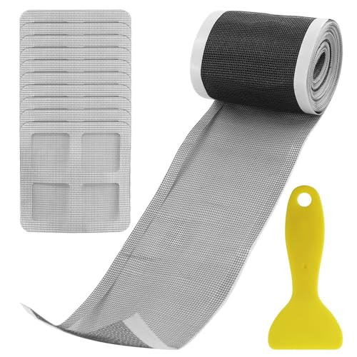 Abfluss Haarfänger, Einweg Duschabfluss Mesh Aufklebe, Duschrinne Abflussfilter Selbstklebend Einweg Abfluss Haarfänger für BadewanneBalkon Küche Bad(7cm*10m), mit 10 Bodenablaufaufkleber von AMANDELIZABE