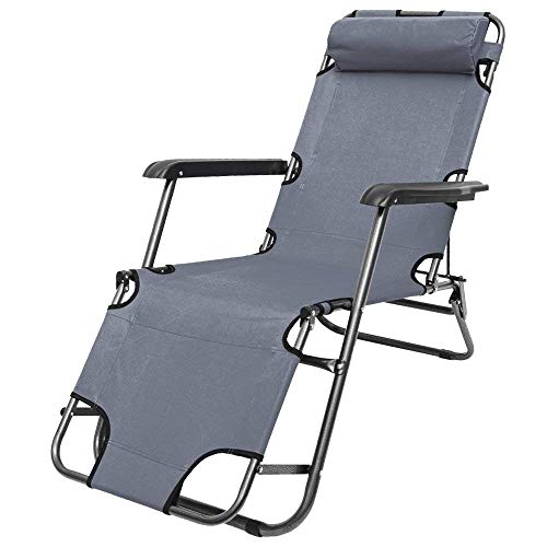 AMANKA 153 x 60cm Relaxliege Garten Liegestuhl Klappbar - Gartenstuhl mit Liegefunktion - Sonnenliege Faltbar - Campingliege Leicht - Gartenliege Wetterfest Strandliege Relaxsessel Outdoor Liege von AMANKA