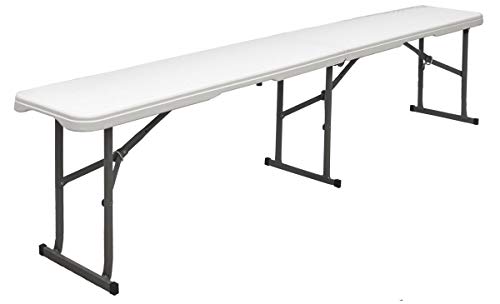 AMANKA 300kg Bierbank - 182x27x43 Wetterfest Klappbar- Kunststoff Sitzbank Gartenbank Camping Bank von AMANKA