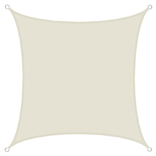 AMANKA 98% UV Schutz: 3x3 Sonnensegel Wasserdicht Quadratisch - Sonnenschutz Balkon - Terrassendach Sichtschutz Garten - 3m Sonnendach Pool Pergola Trampolin Wohnwagen Sonnenschutz Terrasse Camping von AMANKA