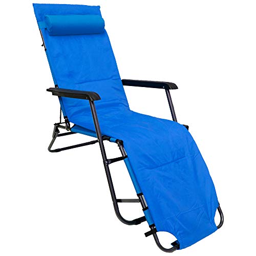 AMANKA 178x60 Relaxliege Garten Liegestuhl Klappbar - Gartenstuhl mit Liegefunktion - Sonnenliege Faltbar - Campingliege Leicht - Gartenliege Wetterfest - Mobile Strandliege Relaxsessel Outdoor Liege von AMANKA