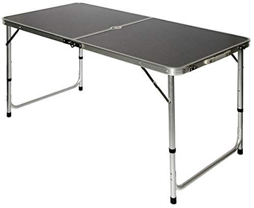AMANKA Campingtisch 120x60cm - Alu Klapptisch Picknicktisch faltbar höhenverstallbar Anthrazit AMANKA Campingtisch 120x60cm - Alu Klapptisch Picknicktisch faltbar höhenverstallbar Anthrazit von AMANKA
