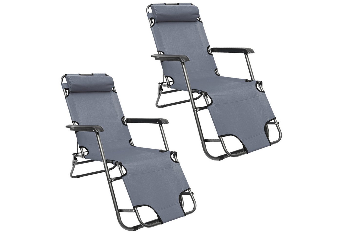 AMANKA Gartenliege 2er Set Garten Liegestuhl Klappbar - 153x60 cm Relaxliege, Gartenstuhl Campingliege AMANKA Gartenliege 2er Set Garten Liegestuhl Klappbar - 153x60 cm Relaxliege, Gartenstuhl Campingliege von AMANKA
