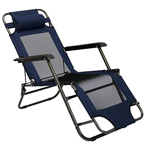 AMANKA Liegestuhl 155x60cm - Sonnenliege Strandliege Gartenliege Campingstuhl Klappliege von AMANKA