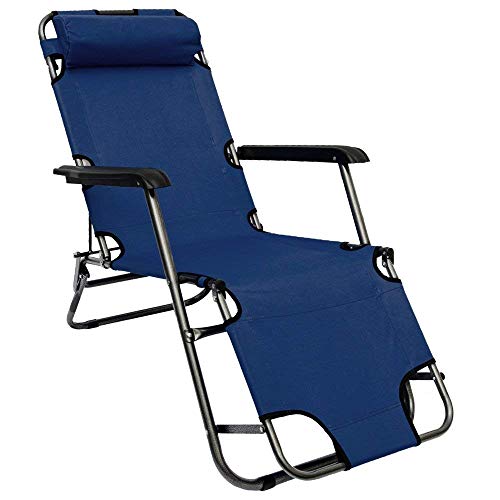 AMANKA Liegestuhl klappbar 155x60cm - leichte Klappliege Relaxstuhl Gartenstuhl Campingstuhl von AMANKA