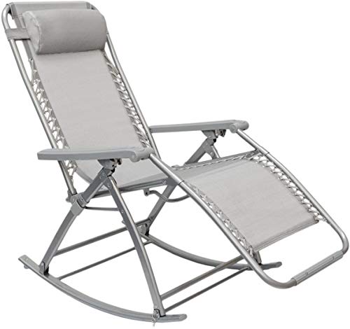 AMANKA Schaukelliege 178x70cm - Schaukelstuhl Relaxsessel - klappbarer Liege-Stuhl bis 100 kg von AMANKA