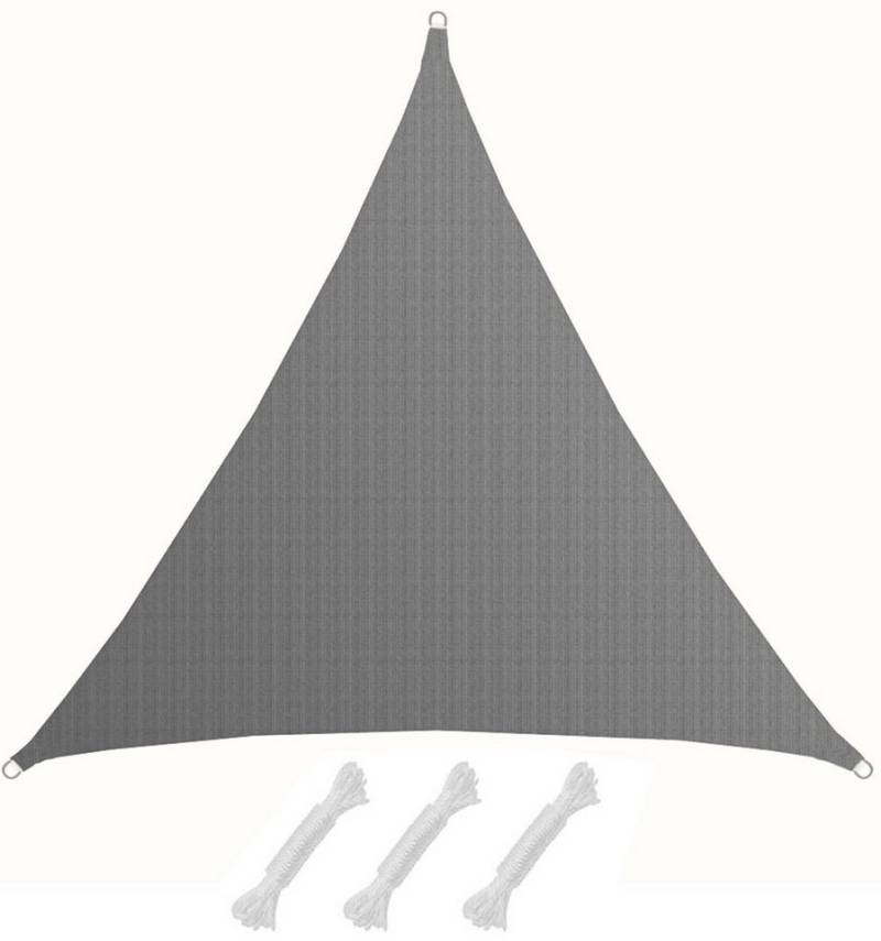 AMANKA Sonnensegel mit UV Schutz - 7 x 7 x 7 m Winddurchlässig - Garten, Terrasse, Balkon, Wasserdurchlässiges HDPE Sonnenschutzsegel - Überdachung Dreieckig von AMANKA