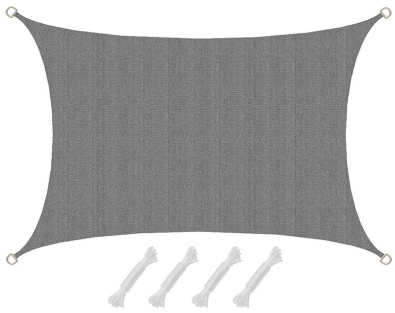 AMANKA Sonnensegel mit UV Schutz - 3 x 2 m Winddurchlässig für Garten, Terrasse & Balkon, Wasserdurchlässiges HDPE Sonnenschutzsegel - Überdachung Rechteckig von AMANKA