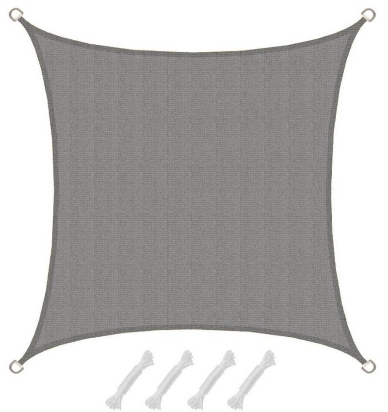 AMANKA Sonnensegel mit UV Schutz - 2 x 2 m Winddurchlässig für Garten, Terrasse & Balkon, Wasserdurchlässiges HDPE Sonnenschutzsegel - Überdachung Quadratisch von AMANKA