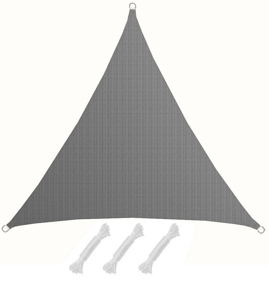 AMANKA Sonnensegel Sonnensegel UV Sonnenschutz Plane Überdachungg, 3x3x3 m HDPE Dreieck - Grau von AMANKA