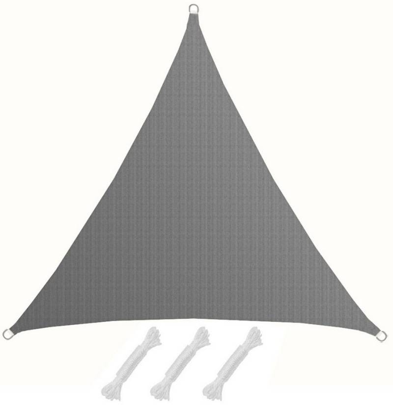 AMANKA Sonnensegel Sonnensegel UV Sonnenschutz Plane Überdachungg, 3x3x3 m HDPE Dreieck - Grau von AMANKA