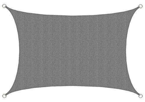 AMANKA UV Sonnensegel 2x3m Rechteckig Wasserdurchlässig - Sonnenschutz Balkon Terrassendach Sichtschutz - Outdoor Sonnensegeltuch Sonnenschutz Terrasse Trampolin Pergola Wohnwagen Pool Teich Camping von AMANKA
