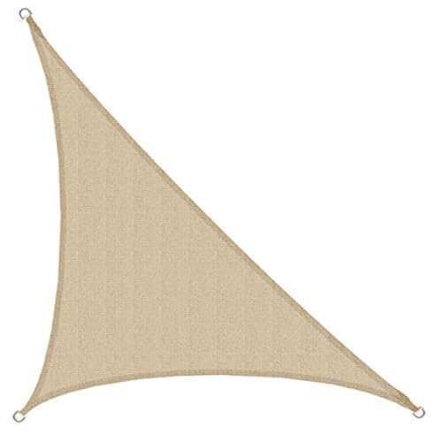 AMANKA UV Sonnensegel Dreieck Rechtwinklig - 3.6x3.6x5.1 Wasserdurchlässig - Sonnenschutz Balkon Dreieckig Terrassendach Sichtschutz Garten Sonnendach Pool Pergola Trampolin Wohnwagen Terrasse Camping von AMANKA