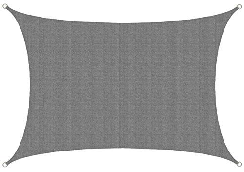 AMANKA UV Sonnensegel 3x4m Rechteckig Wasserdurchlässig - Sonnenschutz Balkon Rechteck Terrassendach Sichtschutz Garten - 4m Sonnendach Pool Pergola Trampolin Wohnwagen Sonnenschutz Terrasse Camping von AMANKA