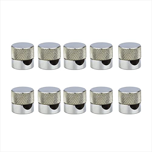 AMARCORDS - 10 Aluminium Deckenpins mit sichtbarer Kabelanpassung. Deckenbefestigung für Lampen und Aufhängungen. Farbe CHROM von AMARCORDS