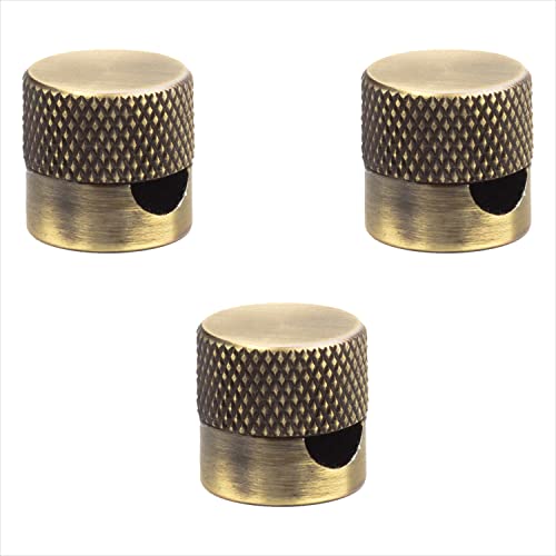 AMARCORDS - 3 Aluminium Deckenpins mit sichtbarer Kabelanpassung. Deckenbefestigung für Lampen und Aufhängungen. Farbe MESSING von AMARCORDS
