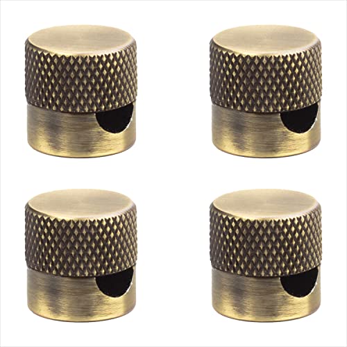 AMARCORDS - 4 Aluminium Deckenpins mit sichtbarer Kabelanpassung. Deckenbefestigung für Lampen und Aufhängungen. Farbe MESSING von AMARCORDS