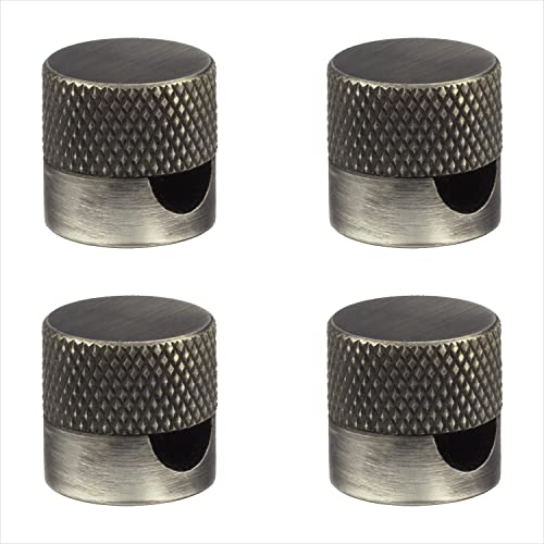 Amarcords - 4 Aluminium Deckenpins mit sichtbarer Kabelanpassung. Deckenbefestigung für Lampen und Aufhängungen. Farbe TITAN von AMARCORDS