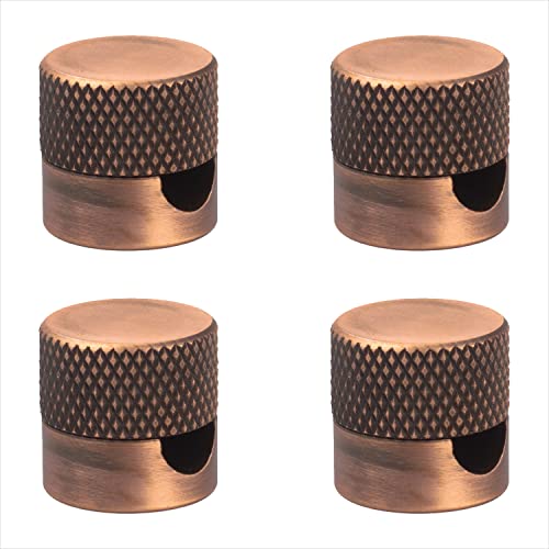 AMARCORDS - 4 Aluminium Deckenpins mit sichtbarer Kabelanpassung. Deckenbefestigung für Lampen und Aufhängungen. Farbe BRONZE von AMARCORDS