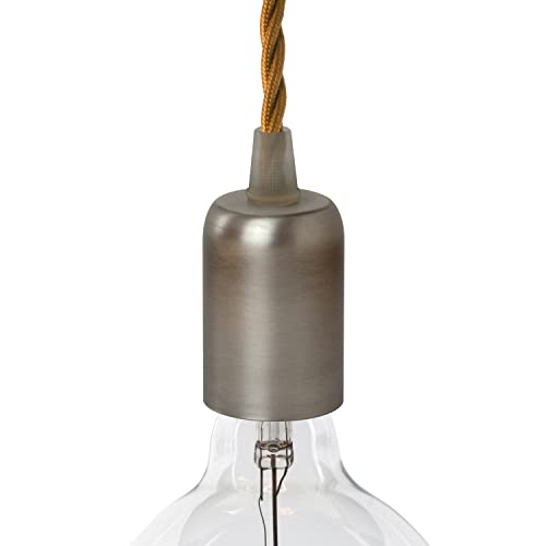 AMARCORDS - Lampenfassung E27 Vintage Retro Edison Metall für Pendelleuchte. Ausführung im Industriestil TITAN von AMARCORDS