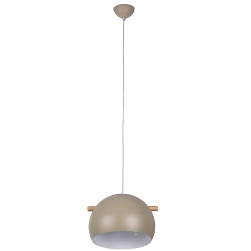 AMARE LED Pendelleuchte H: 22 cm, H: max. 150, D: 30 cm (ohne Leuchtmittel 1 x E27, max. 40 W), Olivgrün von AMARE