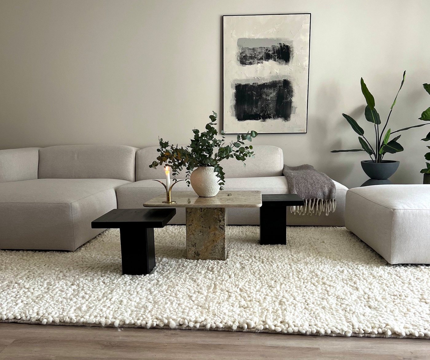 AMARIS Elements Ecksofa 'New York' XXL Sofa beige Eckcouch Recamiere links / rechts 3.22m von AMARIS Elements