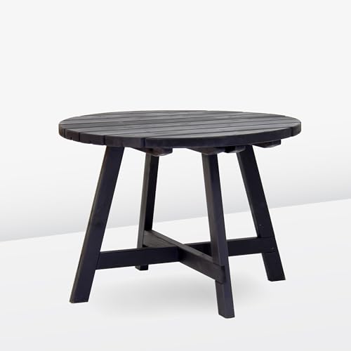 AMATA USMA Outdoor Esstisch rund Kiefer massiv skandinavisches Design witterungsbeständig Nachtschwarz lackiert - Garten- & Terrassenmöbel AMATA USMA Outdoor Esstisch rund Kiefer massiv skandinavisches Design witterungsbeständig Nachtschwarz lackiert - Garten- & Terrassenmöbel von AMATA
