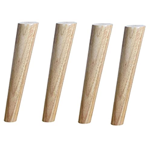 Ein Satz von 4 Massivholz-Möbelbeinen, Tischbeinen, rutschfesten Sofabeinen, geeignet für Couchtisch-/Schrank-/Heim-DIY-Projekte, von 8 cm bis 70 cm, verschiedene Größen, natürliche Holzfarbe (30 ( von AMAXRcsy