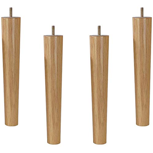 AMAZOM Runde Massivholz Ersatz Sofa Couch Stuhl Ottoman Loveseat Couchtisch Schrank Möbel Holzbeine (4Er-Set),27cm von AMAZOM