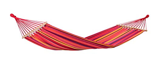 AMAZONAS Stabhängematte wetterfest UV-beständig Tonga Vulcano 200cm x 100cm bis 120kg buntgestreift von AMAZONAS