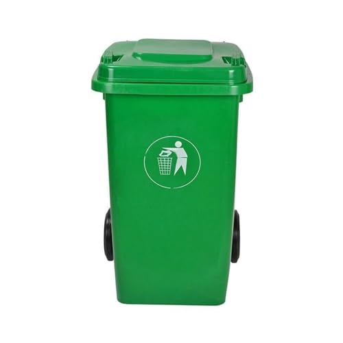AMAZWI 50L 100L 120L 240L Mülleimer Außenbereich Industrielle Küchenmülltonne Mit Großem Fassungsvermögen Und Deckel(240L) von AMAZWI