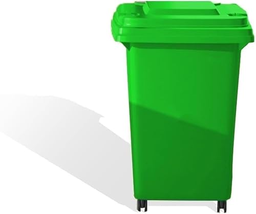 AMAZWI 50L 100L 120L 240L Mülleimer Außenbereich Mülleimer Privaten Und Gewerblichen Bereich Mit Deckel Und Rädern For Hinterhof, Garage, Deck(Green,50L) von AMAZWI