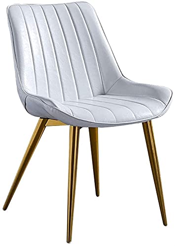 AMAZWI Antikes Esszimmerstuhl-Set Aus Kunstleder Mit Rückenlehne Und Gepolstertem Sitz Goldmetallbeine Luxuriöse Küchenstühle Für Restaurant-Hotel-Besprechungszimmerstühle(H) von AMAZWI