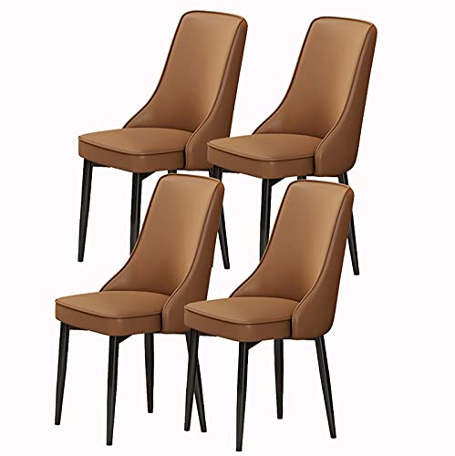 AMAZWI Esszimmerstühle 4er-Set Küchen-Wohnzimmer-Stühle Wasserdichter PU-Leder-Beistellstuhl mit Kohlenstoffstahlfüßen,Braun AMAZWI Esszimmerstühle 4er-Set Küchen-Wohnzimmer-Stühle Wasserdichter PU-Leder-Beistellstuhl mit Kohlenstoffstahlfüßen,Braun von AMAZWI