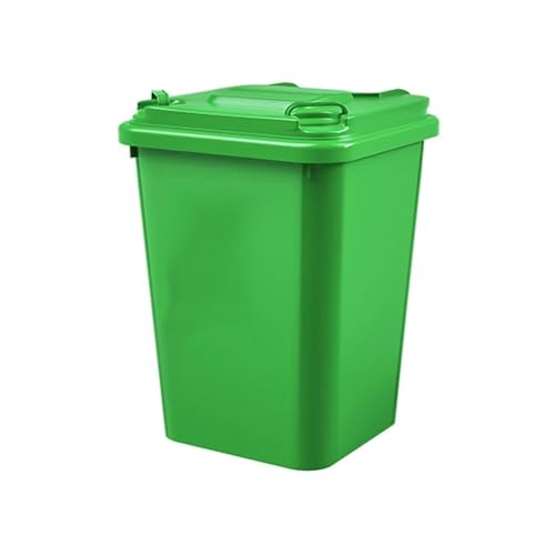 AMAZWI Kunststoff-Mülleimer Außenbereich Mülleimer Mit Großem Fassungsvermögen Und Deckel Küche, For Veranda, Hinterhof, Terrasse(50L) von AMAZWI