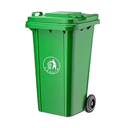 AMAZWI Mülleimer Außenbereich Abfallbehälter Mit Deckel Mülleimer mit Griffen, Mülleimer For Küche, Hinterhof, Terrasse Oder Garage(100L) von AMAZWI