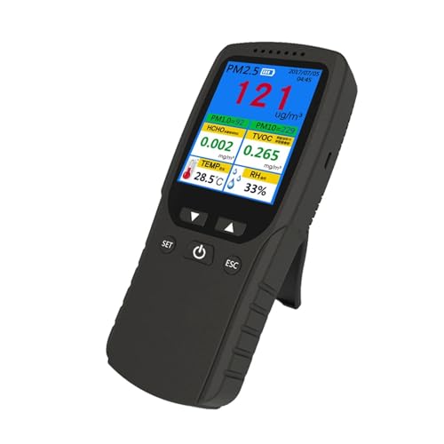 Luftqualitätsmonitor 9 In 1 Air Qualität Tester Monitor for Formaldehyd PM2,5 TVOC PM10 Analysator Tragbare LCD Farbe Bildschirm Detektor Genaue und zuverlässige Messwerte Luftqualitätsmonitor 9 In 1 Air Qualität Tester Monitor for Formaldehyd PM2,5 TVOC PM10 Analysator Tragbare LCD Farbe Bildschirm Detektor Genaue und zuverlässige Messwerte von AMAZWI