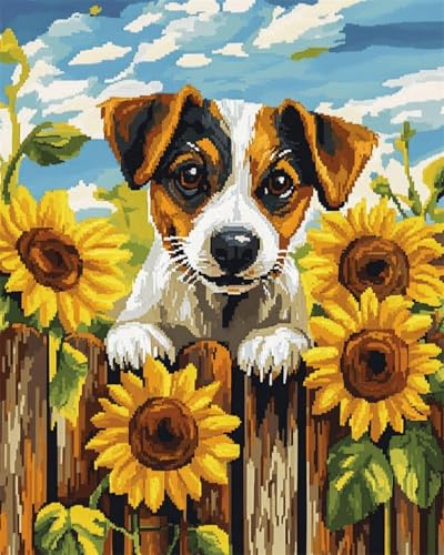 AMBATTERY DIY Knüpf-Sets Teppich Jack Russell Terrier Tier Und Blumen Handarbeit Set Knüpfen Teppich Knüpfen Kreuzstich Kits Für Erwachsene Oder Anfänger Knüpfteppich Kit Groß 31x63in AMBATTERY DIY Knüpf-Sets Teppich Jack Russell Terrier Tier Und Blumen Handarbeit Set Knüpfen Teppich Knüpfen Kreuzstich Kits Für Erwachsene Oder Anfänger Knüpfteppich Kit Groß 31x63in von AMBATTERY