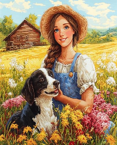 AMBATTERY DIY Knüpfen Set Cartoon-Hund Und Mädchen Knüpfen Set Erwachsene Vorgedruckt Teppich Knüpfsets Latch Hook Kit Selbst Handarbeit Set Für Erwachsene Anfänger 31x45in AMBATTERY DIY Knüpfen Set Cartoon-Hund Und Mädchen Knüpfen Set Erwachsene Vorgedruckt Teppich Knüpfsets Latch Hook Kit Selbst Handarbeit Set Für Erwachsene Anfänger 31x45in von AMBATTERY