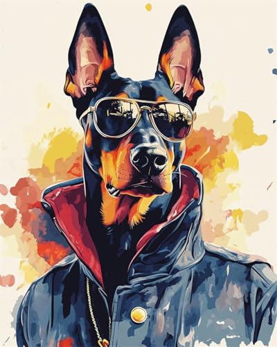 AMBATTERY DIY Knüpfen Set Dobermann Tier Trägt Kleidung DIY Knüpfhaken Set Knüpfteppich Zum Selber Knüpf-Sets Mit Kissen Knüpfen-Set Knüpfen Kit Anfänger Vorgedruckt 31x45in AMBATTERY DIY Knüpfen Set Dobermann Tier Trägt Kleidung DIY Knüpfhaken Set Knüpfteppich Zum Selber Knüpf-Sets Mit Kissen Knüpfen-Set Knüpfen Kit Anfänger Vorgedruckt 31x45in von AMBATTERY