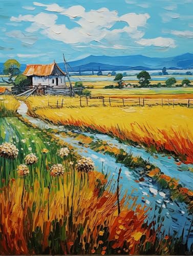 AMBATTERY DIY Knüpfen Set Ländliche Landschaft Im Freien Knüpfteppich Zum Selber Knüpfen Erwachsene Anfänger Knüpfen Set Kissen Knüpfkissen Mit Vordruck Handarbeit Kit 21x29in AMBATTERY DIY Knüpfen Set Ländliche Landschaft Im Freien Knüpfteppich Zum Selber Knüpfen Erwachsene Anfänger Knüpfen Set Kissen Knüpfkissen Mit Vordruck Handarbeit Kit 21x29in von AMBATTERY