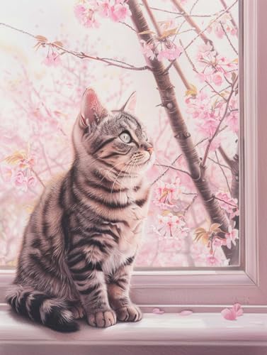 AMBATTERY DIY Knüpfhaken Set Katze Auf Der Fensterbank Knüpfhaken-Teppich-Set,Teppiche,Kreuzstich-Set Für Anfänger Und Erwachsene,Werkzeugset Zur Teppichherstellung 21x29in AMBATTERY DIY Knüpfhaken Set Katze Auf Der Fensterbank Knüpfhaken-Teppich-Set,Teppiche,Kreuzstich-Set Für Anfänger Und Erwachsene,Werkzeugset Zur Teppichherstellung 21x29in von AMBATTERY