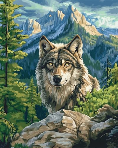 AMBATTERY DIY Knüpfkissen Cartoon Wald Landschaft Wolf Tier Knüpfteppich Set Groß Zum Selber Knüpf-Sets Mit Kissen Knüpfen-Set Für Erwachsene 31x63in AMBATTERY DIY Knüpfkissen Cartoon Wald Landschaft Wolf Tier Knüpfteppich Set Groß Zum Selber Knüpf-Sets Mit Kissen Knüpfen-Set Für Erwachsene 31x63in von AMBATTERY
