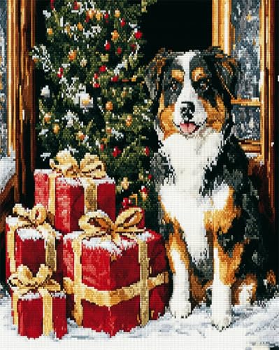 AMBATTERY DIY Knüpfkissen Hundetier Und Weihnachtsbaum Knüpfteppich Zum Selber Knüpfen Mit Kissen Knüpf-Sets Latch Hook Kit Knüpfen Set Erwachsene Gross Häkeln 21x29in AMBATTERY DIY Knüpfkissen Hundetier Und Weihnachtsbaum Knüpfteppich Zum Selber Knüpfen Mit Kissen Knüpf-Sets Latch Hook Kit Knüpfen Set Erwachsene Gross Häkeln 21x29in von AMBATTERY