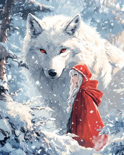 AMBATTERY DIY Knüpfteppich Anime Wolf Tier Und Mädchen Knüpfen Set Erwachsene Vorgedruckt Teppich Knüpfsets Latch Hook Kit Selbst Handarbeit Set Für Erwachsene Anfänger 35x46in AMBATTERY DIY Knüpfteppich Anime Wolf Tier Und Mädchen Knüpfen Set Erwachsene Vorgedruckt Teppich Knüpfsets Latch Hook Kit Selbst Handarbeit Set Für Erwachsene Anfänger 35x46in von AMBATTERY