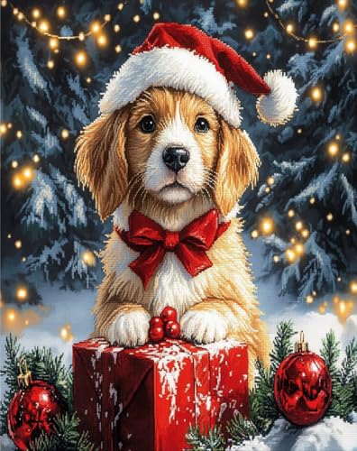 AMBATTERY DIY Knüpfteppich Hundetier Und Weihnachtsbaum Knüpfset Mit Werkzeug Latch Hook Kit Knüpfteppich 3D Knüpfmatte Zum Selber Knüpfen Teppich Für Erwachsene Oder Anfänger 35x46in AMBATTERY DIY Knüpfteppich Hundetier Und Weihnachtsbaum Knüpfset Mit Werkzeug Latch Hook Kit Knüpfteppich 3D Knüpfmatte Zum Selber Knüpfen Teppich Für Erwachsene Oder Anfänger 35x46in von AMBATTERY