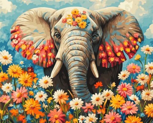 AMBATTERY DIY Knüpfteppich Set Cartoon Elefant Und Blumen Handarbeit Set Knüpfen Teppich Knüpfen Kreuzstich Kits Für Erwachsene Oder Anfänger Knüpfteppich Kit Groß 23x35in AMBATTERY DIY Knüpfteppich Set Cartoon Elefant Und Blumen Handarbeit Set Knüpfen Teppich Knüpfen Kreuzstich Kits Für Erwachsene Oder Anfänger Knüpfteppich Kit Groß 23x35in von AMBATTERY